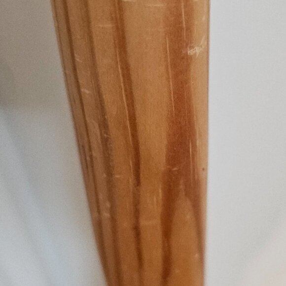 4 Foot 48" Solid Wood Walking Hiking Stick with Leather Wrist Wrap - Picture 4 of 5